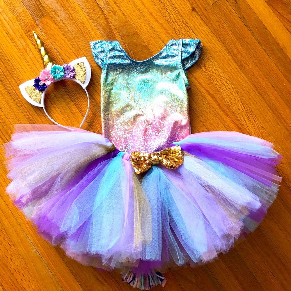 Girls Unicorn Costume